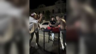 Embarrassed After Losing to Grandpa in Arm Wrestling, He Decides to Throw Hands