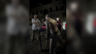 Embarrassed After Losing to Grandpa in Arm Wrestling, He Decides to Throw Hands
