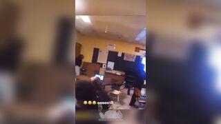 Girl throws a Chair at her Teacher and Knocks her out