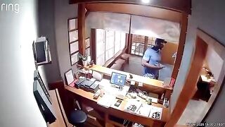 Zero Shame: Black Man Steals Wallet Left Behind the Counter