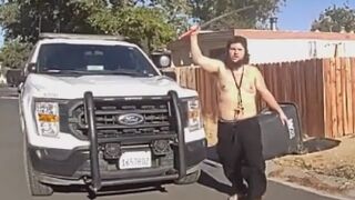 Deputy shoots man armed with sword during disturbance call