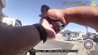 Deputy shoots man armed with sword during disturbance call