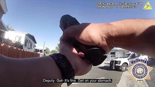 Deputy shoots man armed with sword during disturbance call