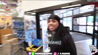 Streamer Nina Lin gets kicked out from Walmart by the store manager for throwing watermelons and smashing them on the floor