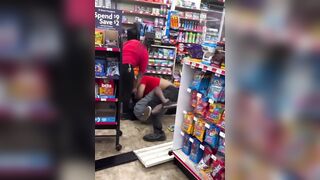 Family Dollar employee altercation with a shoplifter