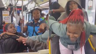 Chicago Bus Erupts Into VIOLENT BRAWL as "Teens" Attack Each Other