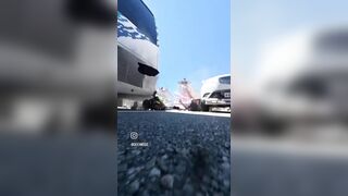 Idiot Russian Girl Wrecks Her Bike