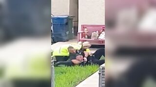 Police savages in North Wales trying to kill people