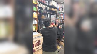 Paki was not going to let this shoplifter get off that easily