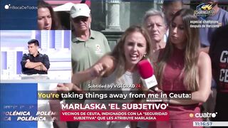 A woman in Ceuta said she no longer goes out at night and that her children are not