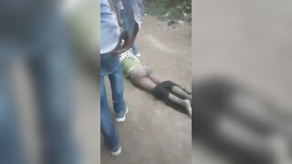 0ld woman burned alive for killing a little baby