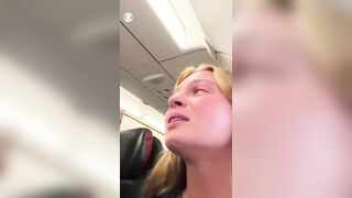 Ultimate Moment of Terror on Airplane during Turbelance