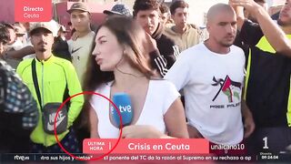Female reporter in Cueta groped by invaders