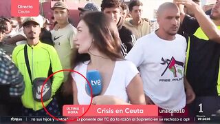 Female reporter in Cueta groped by invaders