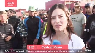Female reporter in Cueta groped by invaders
