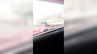 NYC daredevil dances, jumps on flatbed truck as it speeds across Washington Bridge