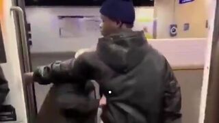 Tough Guy wants to Bully patrons on a Subway