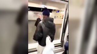 Tough Guy wants to Bully patrons on a Subway
