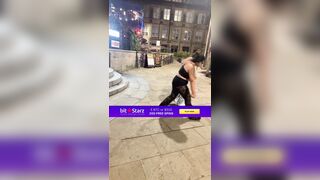 Bouncer should have knocked her clean out for spitting on him.