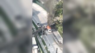 4 people hospitalized after crane collapses in Brickell area of Miami, Florida.