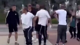 Clash between Ukrainians and Hasidic Jews in Uman, Ukraine.