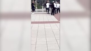 Clash between Ukrainians and Hasidic Jews in Uman, Ukraine.
