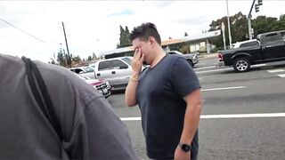 Portland Patriots were met with violence right as their flag wave had started