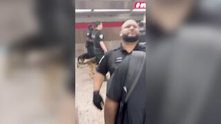Never a dull moment on the red line.