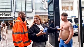 Drunk Thief Assaults Greggs Security Guard – Police Take Him Down with Chokehold