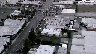 NBC news helicopter crashes during live shot of bus crash in Los Angeles.
