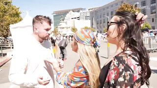 Woman at Gay Pride in San Francisco justified nudity around children