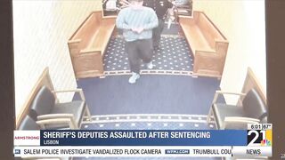 Ohio Deputies Suffer Broken Bones During Suspect's Courthouse Escape Attempt