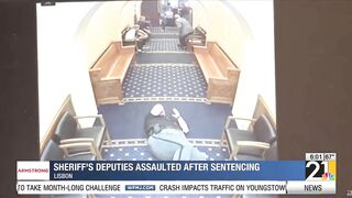 Ohio Deputies Suffer Broken Bones During Suspect's Courthouse Escape Attempt