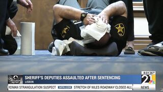 Ohio Deputies Suffer Broken Bones During Suspect's Courthouse Escape Attempt