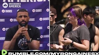 Myron Has A Purple Haired Progressive SPEECHLESS Leaving In TEARS "