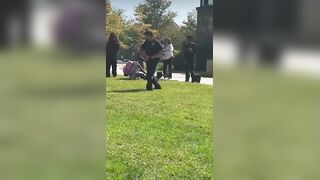2 people stabbed, 2 suspects in custody at New York community college