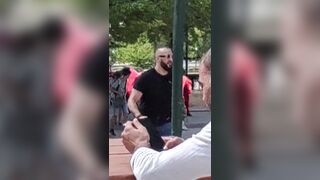 Painting Scammers PINK in Paris