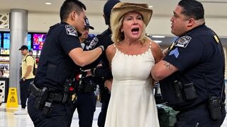 Drunk Karen put on a show at the airport
