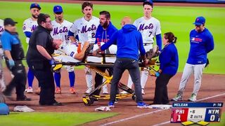 Why is a 5 foot fat woman in charge of lifting a professional athletes stretcher!
