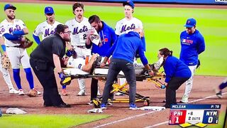Why is a 5 foot fat woman in charge of lifting a professional athletes stretcher!
