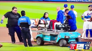 Why is a 5 foot fat woman in charge of lifting a professional athletes stretcher!