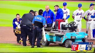 Why is a 5 foot fat woman in charge of lifting a professional athletes stretcher!