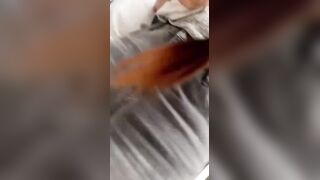 unhinged blonde woman attacked a young woman on the street for no reason