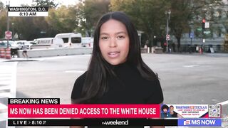 MSNOW reporter is currently melting down after the White House told her "your badge i
