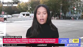 MSNOW reporter is currently melting down after the White House told her "your badge i