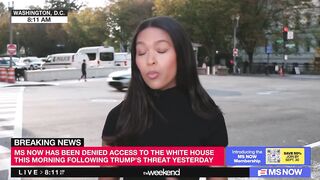 MSNOW reporter is currently melting down after the White House told her "your badge i