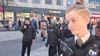 Man preaching from the Bible accused of homophobic and racist remarks by two officers