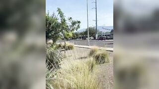 He tried to let it go, then remembered he was in a truck