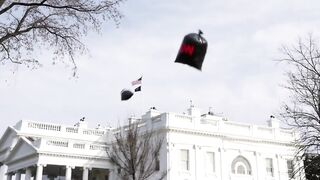 President Trump just posted this image of taking out the trash at the White House