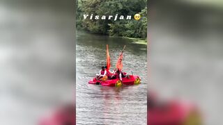 In Leicester, UK a group of Hindshits rented boats and threw several Ganesh statues i